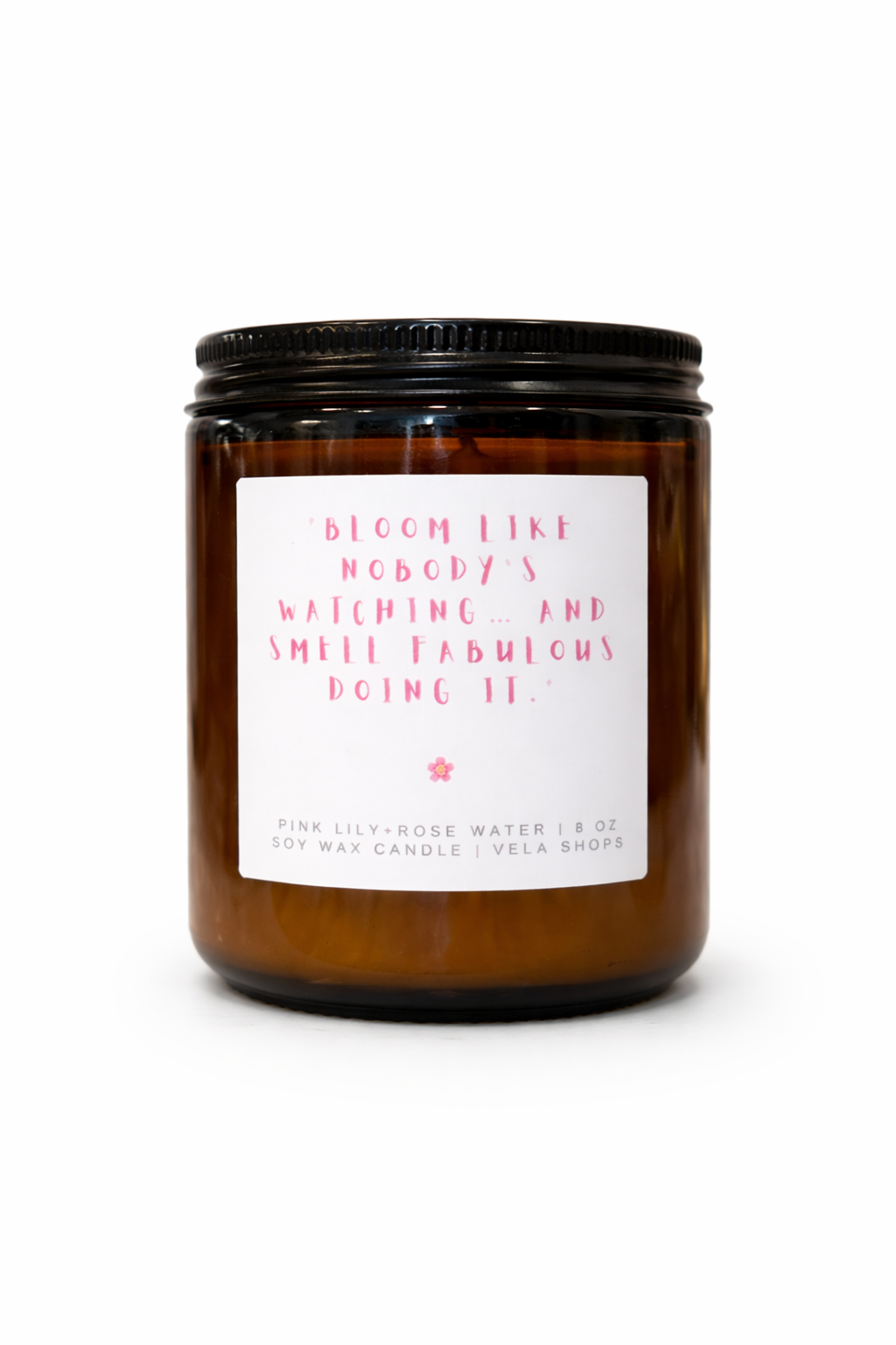 Pink Lily + Rose Water - Soy Wax Candle