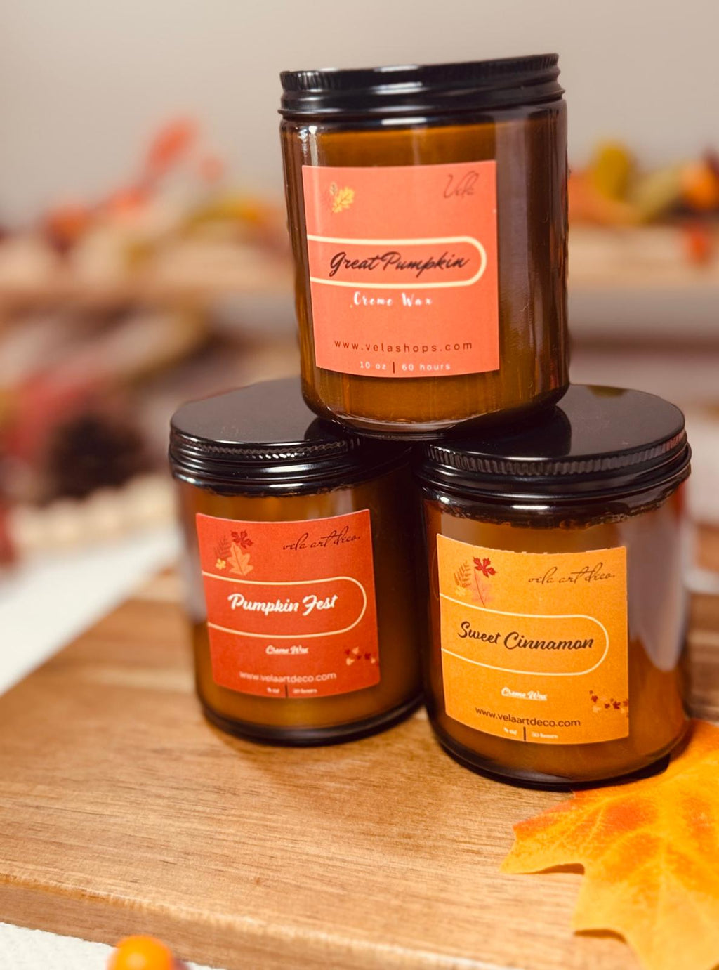 Amber Soy Wax Candles - 🍁 The Fall Collection 🍁