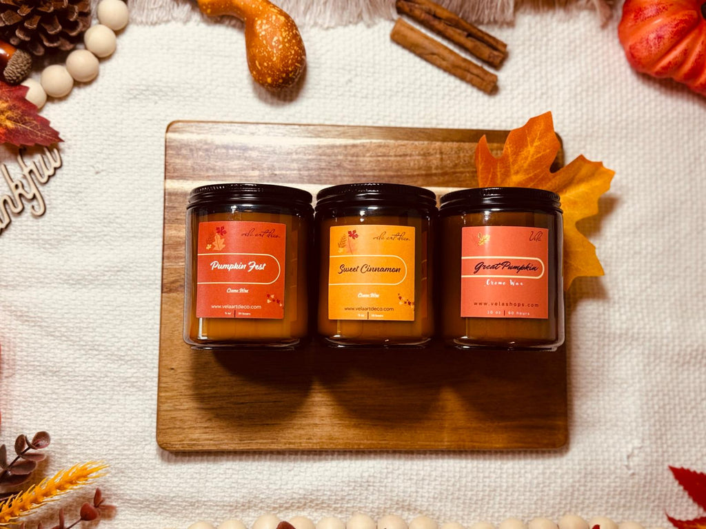 Amber Soy Wax Candles - 🍁 The Fall Collection 🍁