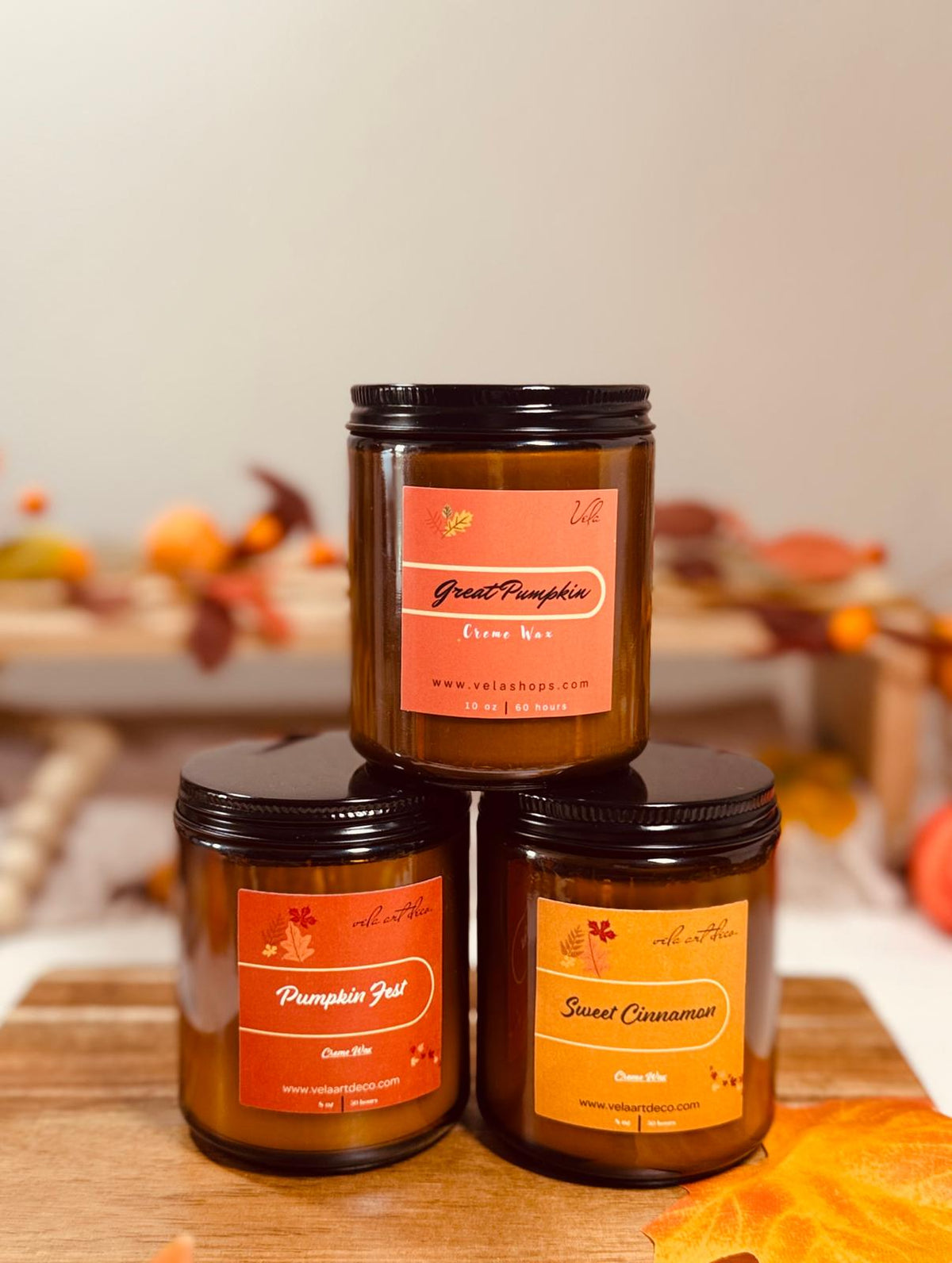 Amber Soy Wax Candles - 🍁 The Fall Collection 🍁