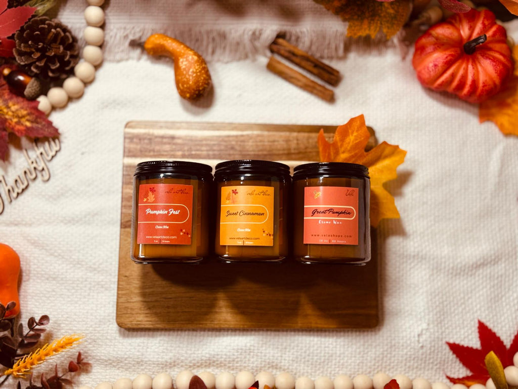 Amber Soy Wax Candles - 🍁 The Fall Collection 🍁